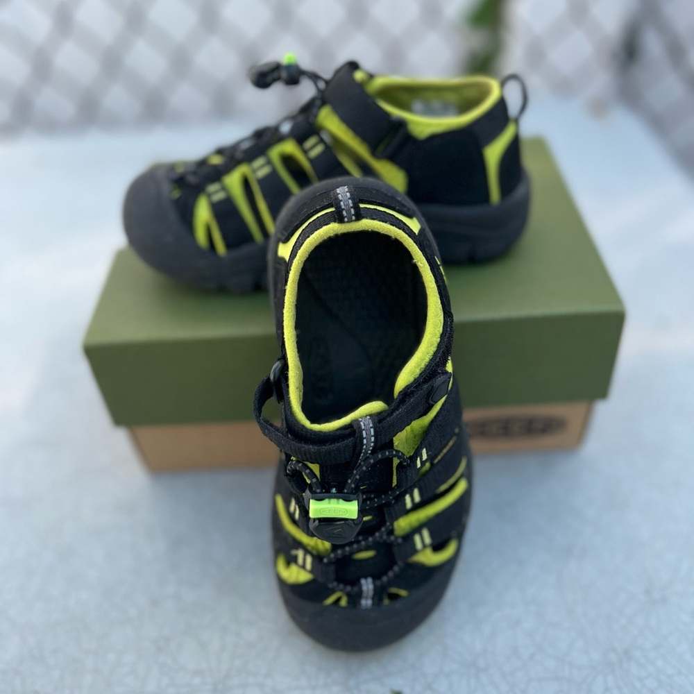 Kids Black and Yellow Shoes
